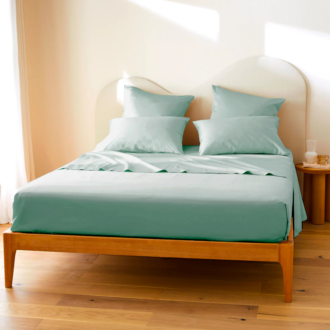 Le drap plat en satin de coton bio - Image 5