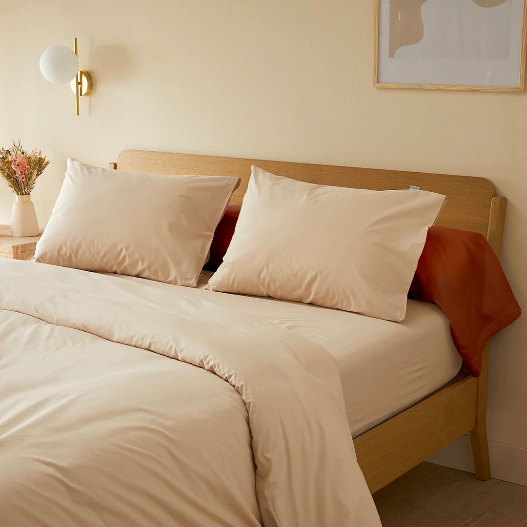 La taie de traversin en percale de coton bio - Image 3